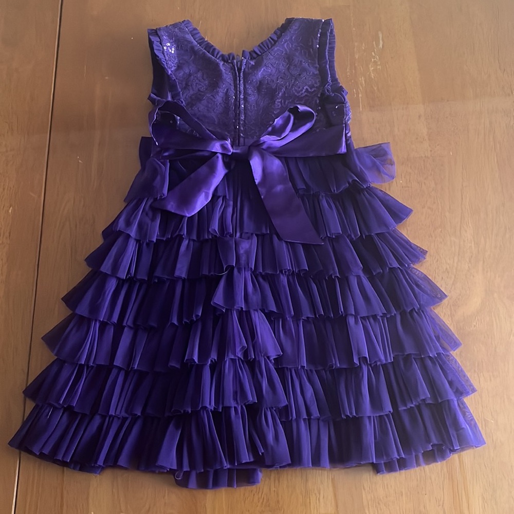 Super Cute Purple Jona Michelle Dress Girls size 5 - Picture 3 of 3